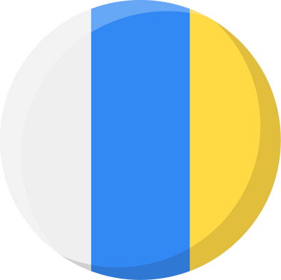 Canary Islands Flag Circle